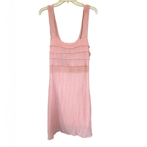 NWT MEROKEETY SUMMER SLEEVELESS SQUARE NECK TIE STRAP Lined MINI DRESS L
Bbb - Picture 4 of 14